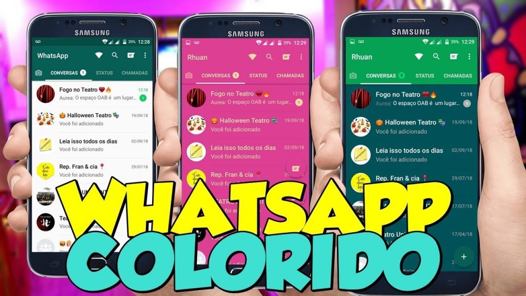 WhatsApp Colorido